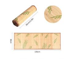 LOVECASA Runner da Tavola Moderno in bambù, Tovaglia Runner per Tavolo da Pranzo Lavabile, Resistente al Calore, Antiscivolo, Antimacchia, Decorazioni Casa - Bambu 54" x 12" (135 cm x 30 cm)
