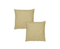 RAJRANG CCS04467, Federa ricamata per cuscino, ca. 40 x 40 cm, Bianco (Weiß)