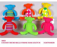 Idea bimbo: Cuscino a forma di orsacchiotto per cameretta bimbi, 42x27 in 6 assortimenti