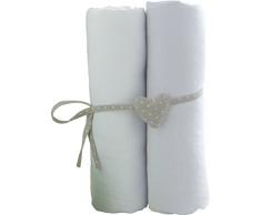 babyCalin Bio - Set 2 lenzuola con angoli 70 x 140 cm