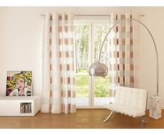 Splendid Collezione FLORENCE - Tenda con occhielli, 140 x 245 cm, colore beige