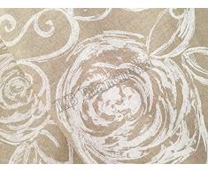 Set 6 strofinacci - canovacci da cucina cm 50x70 - Made in Italy - Amelie bianco Rose shabby chic
