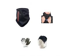 farbrothersonline BANDANA WINDBREAKER/PILE COLLARINO PARACOLLO SALVAGOLA PARAFREDDO 615WB NERO WINDBREAKER/PILE BARRIERA CONTRO ACQUA VENTO E FREDDO COPERTURA CON LACCETTO TAGLIA UNICA