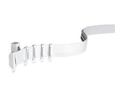 GARDINIA Binari per tende Flexline, Incl. Accessori, Lunghezza 350 cm, Altezza binario 29 mm, Plastica, Bianco