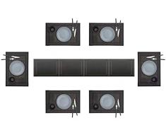 Eageroo Set di 6 tovagliette e PVC Runner 30 x 45 cm Tovagliette Lavabili Tovaglietta Antiscivolo per Il Tavolo da Pranzo