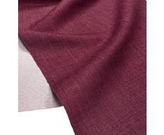A-Express Morbida Tessuto Effetto Lino Tenda Borse Progettista Stoffa Materiale di Sartoria 145cm Larghezza - 1 Metro 100cm x 145cm Prugna