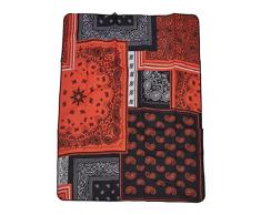 URBAN CLASSICS Coperta Termica da Picnic, 145 cm x 200 cm, Coperta Impermeabile con Maniglia, Paisley-Bandana, Perfetta per Spiaggia, Campeggio