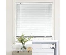 Veneziana Alluminio 60x120cm, Veneziana Per Finestra Senza Foratura, Tende Oscurante In Metallo, Persiana Regolabile In Altezza E Lamelle Inclinabili, Per Ufficio, Bagno