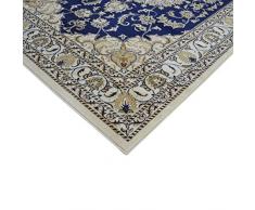 Tappeto stile orientale economico disegno persiano Nain SALON 2026-BLU Cm.160X230