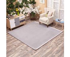 Insun Tappeto a Pelo Corto Ispessimento Tappeti del Salotto Tatami Giapponese Antiscivolo Lavabili grigio 200x250cm