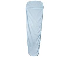 Ferrino Comfort Liner Mummy, Sacco Lenzuolo Azzurro, 220x80x50 cm