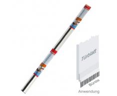 Geko 940006 - Parafreddo sottoporta in PVC rigido, previene correnti daria e polvere, lunghezza: 1 m, trasparente