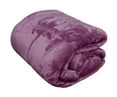 Morbida Trapunta Piumone Matrimoniale Singolo Vellutato Cinigliato MOD. Alpi (Matrimoniale, Rosa Antico)