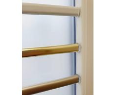 GLOBALCORPORATION ASTINE A MOLLA PER TENDA A VETRO BIANCO ALLUNGABILE DA 150 a 250cm BACCHETTE ESTENSIBILE BASTONCINI A PRESSIONE PER TENDE REGGITENDE A FINESTRA BASTONE (150 a 250 Centimetri, BIANCO)
