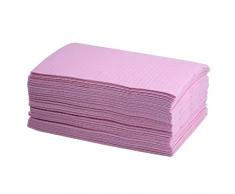 Aokbean 125 pz 13 x 17,7 pollici 3 Strati Monouso Tatuaggio Tovaglia Tovaglia da Tatuaggio Impermeabile Tampone per la Pulizia Degli Asciugamani Tovaglia da Tavola per Forniture per Tatuaggi (Rosa)