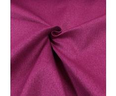 Generico essuto Idrorepellente al Mezzo Metro - Stoffa ANTIMACCHIA in Poliestere - Oxford Canvas - Morbido e Resistente - Altezza 140 cm - 1 QTA = 50 cm - 21 Colori (Fucsia)