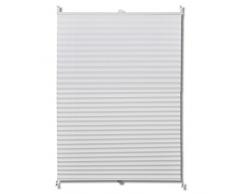 vidaXL Tenda Plissè 80x150 cm Bianca Tessuto Crepe Tendaggio Tenda Plissettata