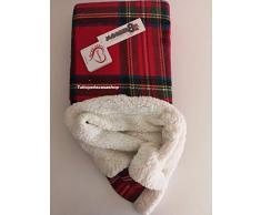 Tuttoperlacasashop Daunex morbidotto Light Plaid Coperta Tartan Scozzese cm 130x160