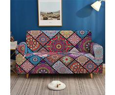 3D Bohemia Mandala Copridivano Collezione Copridivano Elasticizzato per Soggiorno Poltrona Divano Fodera per Divano Fodera Elastica Sofa Cover 1/2/3/4 Posti (Stile 2, 3 Posti 190-230 cm)