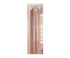 Blanc Mariclo’ Set 2 pannelli tenda Shabby chic PUFFOLINA tortora 150x290 cm