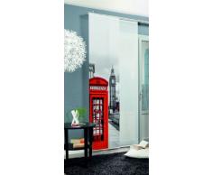 Home fashion Big Ben Tenda a Pannello, Poliestere, Rosso, 245 x 60 cm