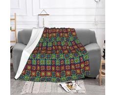 Plaid Coperte Uncinetto Motivo Filato Quadrato Plaid Plaid Weed Plaid Sullordine Per Picnic Biancheria Da Letto Copriletto Plaid per divano 127x152cm