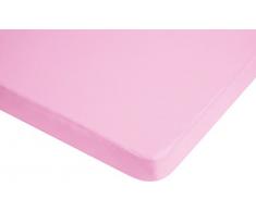 Playshoes 770320-14 - Coprimaterasso in jersey, impermeabile e traspirante, per lettino bambini, certificato Oeko-Tex Standard 100, 60 x 120 cm, colore: rosa