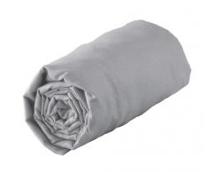 Douceur DIntérieur - 1640329, Lenzuolo Con Angoli Matrimoniale , 160 X 200 Cm , Jersey Uni , Jersey Unito , Grigio