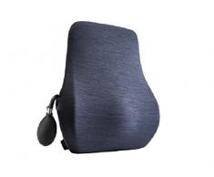 ERGOLEBEN Cuscino lombare ergonomico | Cuscino gonfiabile integrato | Supporto per schienale fino a 37 cm di larghezza | Cuscino per la schiena | Auto ufficio casa | 2 cinghie regolabili in altezza |