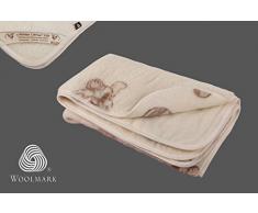 COPERTA IN LANA MERINO COPERTA neonati TEDDY BEARS BAMBINO COPERTA 140 x 100 cm Coperta del Bambino, WOOLMARKED. BABY BLANKET . BABY COPERTA. regalo perfetto ! PRODOTTO NATURALE