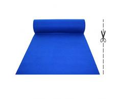 OLIVO.Shop | Tappeto passatoia Blu Nuziale Natalizio per Matrimonio Cerimonia Evento Negozi (1 mt x 5 mt)