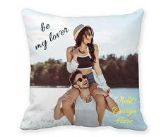 Cuscino Foto Personalizzato, Copertura Cuscinetto Personalizzato con Immagini, Cuscini con Foto Regalo Personalizzato (Velvet, 30x50cm)