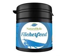 NatureHolic – Fodera a ventaglio a ventaglio – Mangime per polvere finemente macinato appositamente per le cerniere a ventaglio in acquario – 30 g