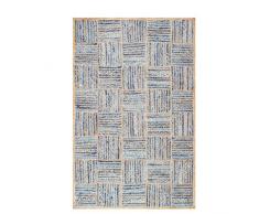 DN Handicraft Tappeto indiano fatto a mano in fibra naturale di juta, motivo juta, 2,6 x 6 piedi quadrati, 78 x 180 cm