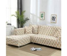 Odot Copridivano Elastico, Copridivano Salotto Protettore Imbottito Sofa Antiscivolo Ideale per Poltrone Mobili Copridivano (45x45cm Federa,Cachi)