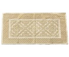 Tappeto SARDO 100% Cotone Jacquard Prodotto in Sardegna (Panna, 55X115CM)