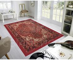 by Suardi Tappeto Orientale ORIENTALE GIGLIO Antiscivolo Stampa Digitale Linea Emozioni DOriente Ideale per Soggiorno Camera (110x154)