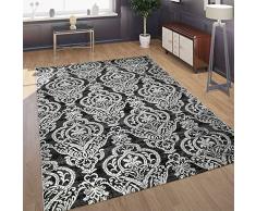 Paco Home di Design Tappeto Moderno Oriente Motivo 3D Tappeto per Soggiorno Antracite Grigio Bianco, Dimensione:120x170 cm