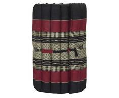 Fine Asianliving Materasso Arrotolabile Thai 190x50x4.5cm Cuscino Thailandese Materasso Triangolare Kapok Thai Meditazione da Yoga