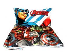 completo letto lenzuola singolo AVENGERS MARVEL sopra sotto e federa 100% cotone