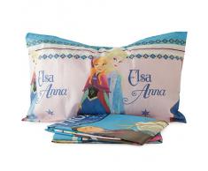 Completo lenzuola Principessa Frozen Art. Anna ed Elsa Disney singolo N163