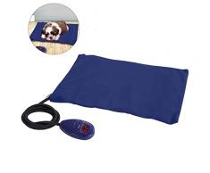 Riuty Scaldini elettrici per Animali Domestici, scaldaletto per Cani Impermeabile Scaldini antiacari Scaldini elettrici per scaldini con scaldavivande(Blue)