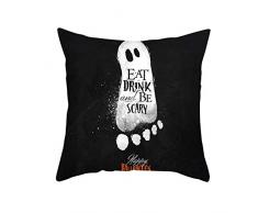 Federa per cuscino, decorazione per la casa, divano, zucche, fantasmi, stampa federa, antipolvere, 45 x 45 cm