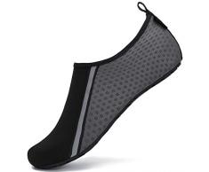SAGUARO Scarpe da Immersione da Scoglio Scarpette da Bagno Mare Spiaggia Antiscivolo Scarpe Acqua per Nuoto Piscina Spiaggia Canottaggio Vela Aqua Fiume Mare,031-grigio 42/43 EU