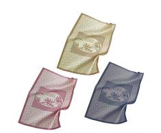 ALVIERO MARTINI CUCINA 3 STROFINACCI CON LOGO E SHOPPER 1 CLASSE