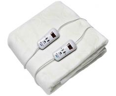 PEKATHERM – Scaldaletto Elettrico Matrimoniale, 120W, 150x160cm | Scaldaletto Matrimoniale Elettrico Alte Prestazioni, Termocoperta con AutoStop dopo 12h