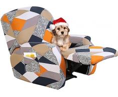 Copripoltrona Relax Reclinabile Elettrica Con Tasche Fodera Per Poltrona,Universale Coprisedile Chivas Poltrona Reclinabile Relax Completo Elasticizzato, Copertura Per Poltrona ( Color : 33# , Size :