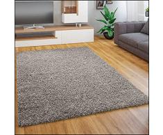 Shaggy - Tappeto A Pelo Lungo in Diversi Colori E Misure, Dimensione:80x150 cm, Colore:Grigio