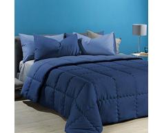 Caleffi - Trapunta Modern Tinta Unita Singolo Blu