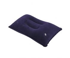 Pieghevole portatile Viaggi allaperto Cuscino per il sonno Cuscino gonfiabile per riposo a riposo Cuscini confortevoli per accessori da viaggio per il sonno - Blu scuro